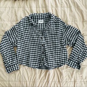 American eagle crop flannel